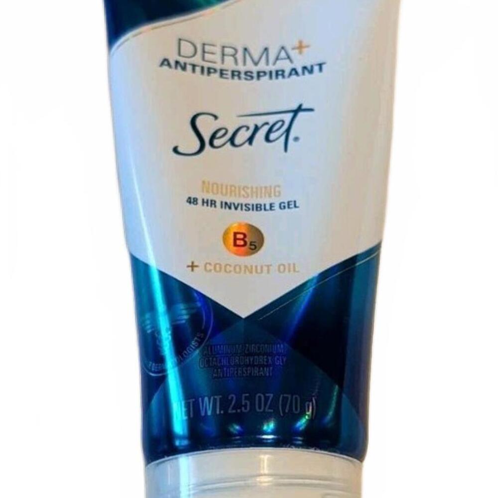 NEW Secret Derma+ Invisible Gel Antiperspirant and Deodorant 2.5 oz